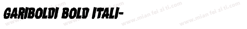 gariboldi bold itali字体转换